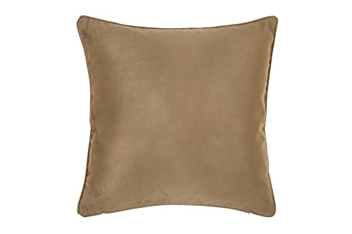 DreamHome 18 X 18 Inches Light Brown Color Faux Suede Decorative Pillow Cover, Throw Pillow Case with Hidden Zipper, Super Soft Faux Suede On Both Sides