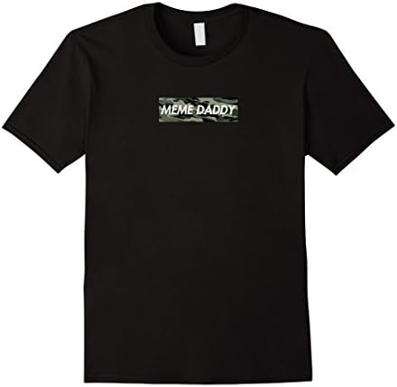 Mens Camou Meme Daddy Funny Novelty Dank Meme T Shirt 2XL Black
