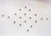 32 Silver 1 mm Stick on Stone Fake Nose Studs Stickers, Silver Stone Round Bindis, Self Adhesive Face Jewels