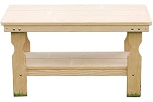 Amish Casual Heavy Duty Pressure Treated Wood Unfinished Outdoor Coffee Table - Crafted from Solid Pine by Amish Craftsmen in The USA