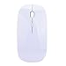 Cywulin Rechargeable Slim Silent Mouse Wireless Mouse Gaming Mouse for PC Laptop Games GD for Desktop, Laptop, PC, Pro Noteboook, (White)thumb 1