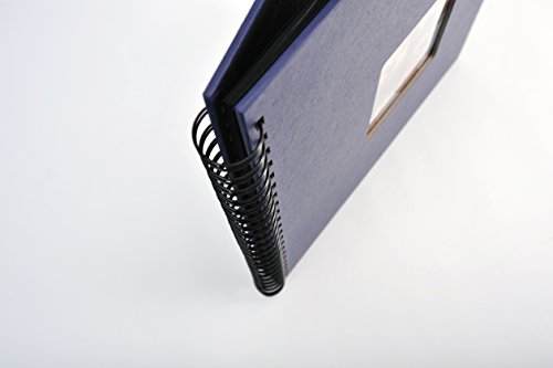 walther design Photo Album Blue 23 x 17 cm Spiral Album with Cover Cutout, Fun SA-109-L
