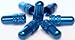 New Anodized Machined Aluminum Presta French Style Valve Cap Blue 4pc