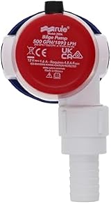 Rule 29 Submersible Bilge Pump 12V 500 GPH 19mm Compact Marine Boat view 2