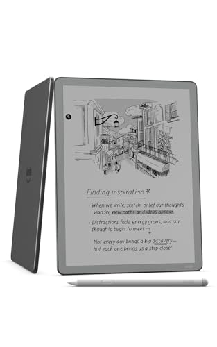 Amazon Kindle Scribe without Front Light 16GB (newest model) — 11” paper-like display — Thinner, lighter, faster — Write in notebooks, documents, and books
