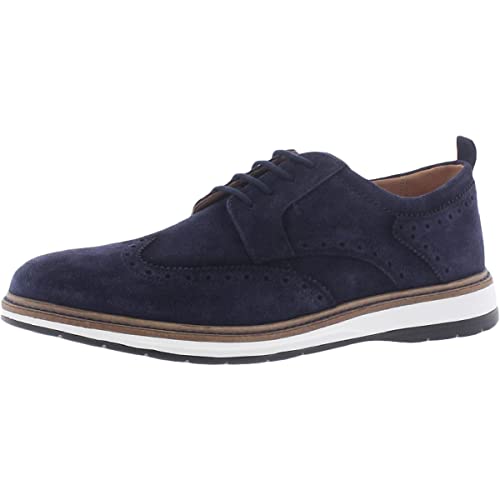 Clarks Chantry Wing Navy Suede 8.5 D (M) at Amazon