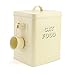 The Leonardo Collection Sweet Home Cream Cat Food Storage Tin with Scoop
