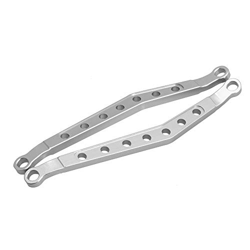 2pcs Wraith Links Set for AXIAL Jeep Wrangler Ghost AX90056 RC1:10 AX80083 Black AI. RC Servo Link (Silver)