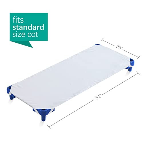 Standard Size Daycare/PreSchool Cot Sheet 10 Pack, 23" x 51", Children’s Naptime Cot Sheet