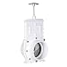 Valterra PVC Gate Valve for Irrigation, Landscape, and More - Slip x Slip Connection, 4", White - 6401
