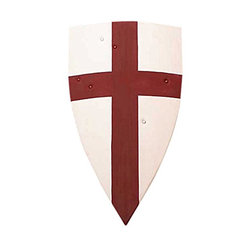 Armor Venue Crusader Medieval Shield Full Size Armor Costume White/Red One Size
