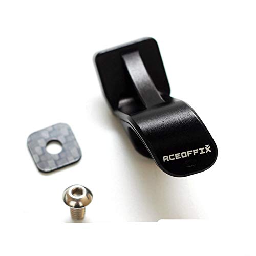 ACEOFFIX folding Bicycle Fork Hook Ultra-light alloy L Type Used For Brompton Folding Bike BMX Parts 13g Buckle front wheel front fork aluminum alloy L hook(black