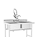 Commercial Sink Faucet with Sprayer Wall Mount, 21