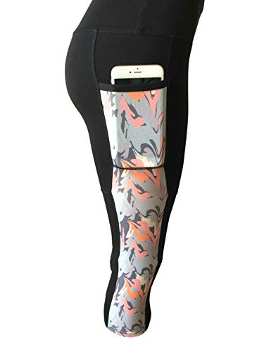 Women Sports Gym Yoga Workout Activewear Sets 2 Pieces Top+Leggings Set (M/L, with Pockets #C) - Thumbnail 2