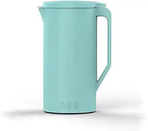 110V Mini Portable Fruit Juicer Machine Soybean Milk Maker Multi-Function Automatic Filter-Free Self Cooking Machine Blender (Blue-110V)