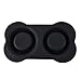 Pet Bowls Puppy Food Bowls Stainless Steel Dog Cat Bowls with No Spill Non-Skid Silicone Mat 24oz Feeder Bowls for Small Dogs Cats Pet-Black