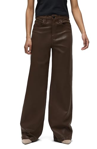 HUDSON Women’s Jodie High Rise Loose Fit Wide Leg Jean, Bracken Coated, 33