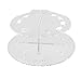 Fullkang 10 Holes Oval Makeup Brush Holder Drying Rack Organizer Cosmetic Shelf Tool by Fullkang