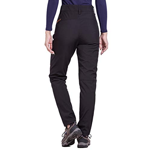 FREE SOLDIER Outdoor Women's Water Resistant Windproof Softshell Pants Hiking Snow Ski Fleece Lined  - //coolthings.us