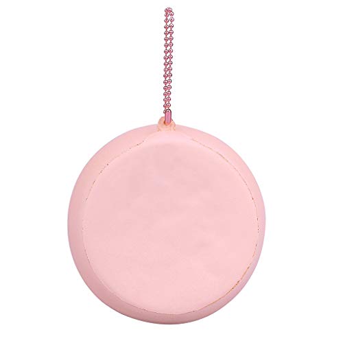 Naiflowers Mochi Squishies Toys, Mini Mochi Squishys Toys Party Favors Bread Pendant Scented Charm Slow Rising Collection Squeeze Squishies Kawaii Stress Reliever Toys for Kids Babies (Pink) - Thumbnail 3
