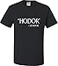 X-Large Black Adult Hodor Hodor Quote T-Shirt