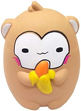 Squishies Jumbo Slow Rising Clearance for Kids! Lovely Collection Toys Banana Monkey Scented Stress Toy Stress Relief Toy Hop Props (Beige)