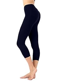 zone12sports dama Algodón Premium Largo capri LEGGINGS