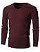 GIVON Mens Slim Fit Soft Cotton Long Sleeve Lightweight Thermal V-Neck T-Shirtthumb 3