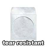 CD DVD DuPont White Tyvek Sleeves with 4