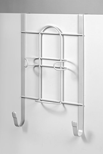 Spectrum Diversified Over-the-Door Iron and Ironing Board Holder, White