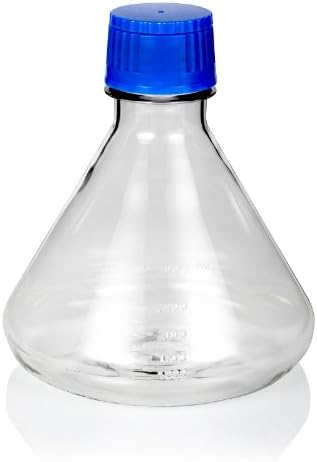 TriForest FPC3000S Fernbach Flask with Flat Base, 3000ml, 230.5" Length x 250" Height (Pack of 3)