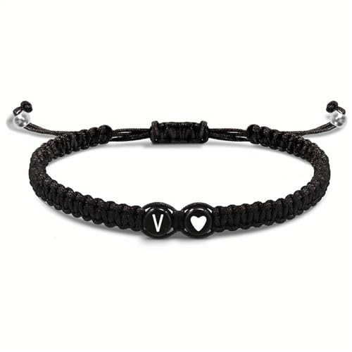 LPYO Heart Initial Bracelets for Women Men Charms Handmade… at Amazon