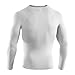 Under Armour Heat Gear Sonic Compression Long Sleeve Top - XX Large - White
