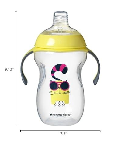 Tommee Tippee Natural Transition Soft Spout Sippy Cup, Girl – 12+