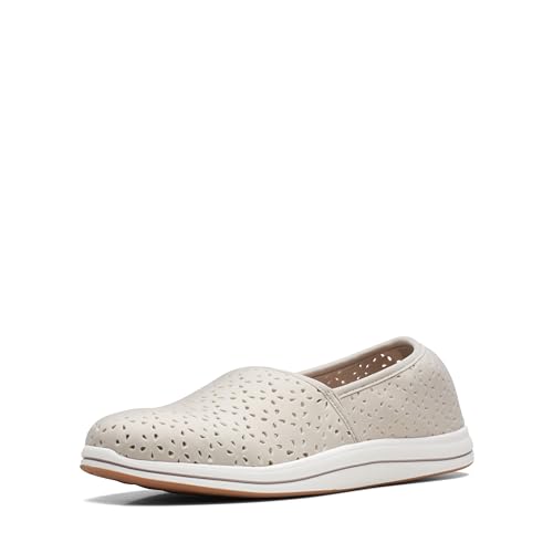Clarks Femme Breeze Emily Mocassin, Light Taupe Synthetic, 41 EU
