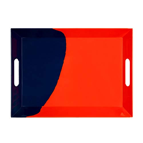 Melamine Serving Tray with Handles, Chip and BreakResistant, Durable