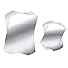 SANITRO 15 Pieces Self Adhesive Mirror Sheets Flexible Non Glass Mirror Plastic Mirror Tiles Wall Stickers for Home Decor, 4 Inch by 6 Inch and 6 Inch by 9 Inch