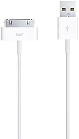 30 Pin Charger, 10ft iPad Dock 30 Pin Connector to USB Cable Charging Cord Cables for iPhone 4/4s, iPhone 3G/3GS, iPad 1/2/4, iPod (White)