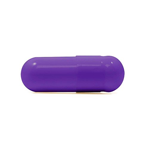 Capsuline Grape Flavored Gelatin Empty Capsules Size 00 Purple/Purple 1000 Count Capsuline Grape Flavored Gelatin Empty Capsules Size 00 Purple/Purple 1000 Count