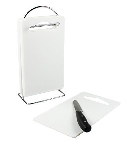 MucHome 7-teiliges Frühstücks-Set - 6 Schneidebretter Mit Verchromtem Ständer