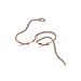 Bella Lotus Rose Gold Plated Zircon Simple Two Finger Double Snake Fashion Ring For Women