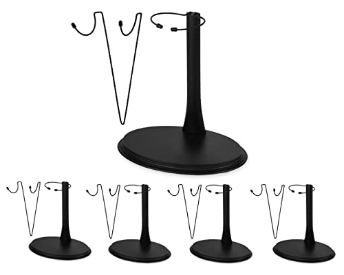 DS. DISTINCTIVE STYLE 1/6 Scale Action Figure Display Stand Set (U and C Clips) for 12 Inch Action Figure, Adjustable Height (5 to 8 Inches)
