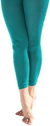 Soft and Opaque Microfiber Footless Tights - Sky Blue - Large/Xlarge
