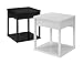 Ameriwood Home Parsons End Table with Drawer, White