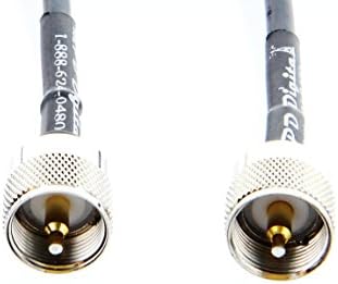 Andrew Commscope commscope-uhf-1 US Made PL259 UHF Male Pigtail Jumper LMR/CNT-240 Coaxial Cable Antenna Coax UHF VHF HF (1-Feet)