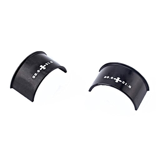 OmkuwlQ 2pcs 28.6mm to 31.8mm 31.8mm to 34.9mm Shim Adapter Bicycle Bike Front Derailleur Conversion Shim
