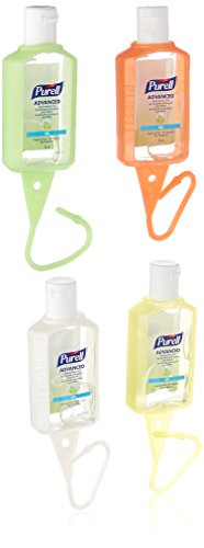 PURELL Advanced Instant Hand Sanitizer - 4 Travel Sized Jelly Wraps Portable Sanitizer Bottles