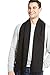 Fishers Finery Men's 100% Pure Cashmere Scarf, Warm and Comfortable (Black)