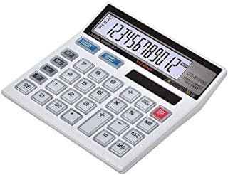 Laxmi Narayan Made in India CITHZEN CT-512 GC Basic Calculator for Students; Office; Shops (White; Large Display)