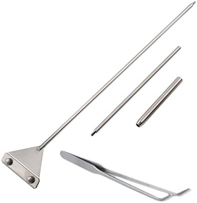 Fish Tank Aquarium Stainless Steel Algae Cleaning Razor Scraper Blade and Planting Tong Glass Cleaner